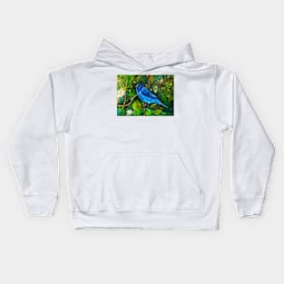 Blue bird Kids Hoodie